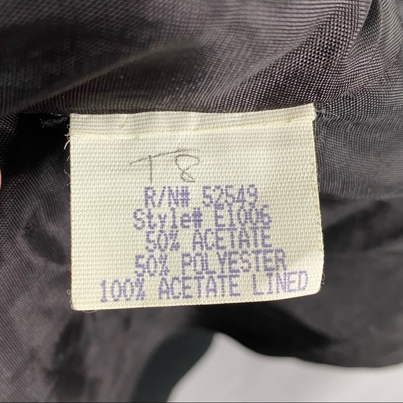 AnnTaylor Vintage Black Double Button Sheath Dress 4 - Picture 10 of 11